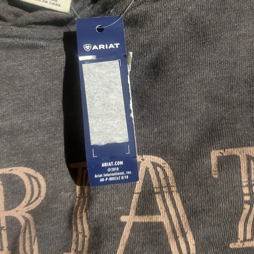 Ariat Charcoal Women's Hoodie Extra Long Large - Picture 3 of 5